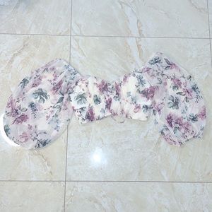 Olivaceous Flower Crop Top